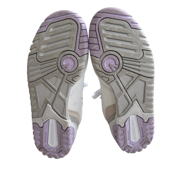 New Balance 550 Low Athletic Sneakers White Thistle Violet Youth Size 4.5 - Picture 6 of 9